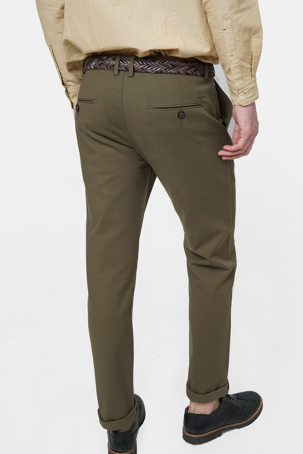 BASICS TAPERED FIT STRETCH TROUSER