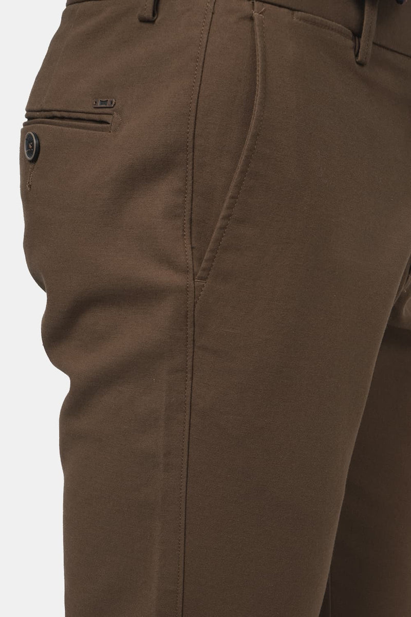 BASICS TAPERED FIT STRETCH TROUSER