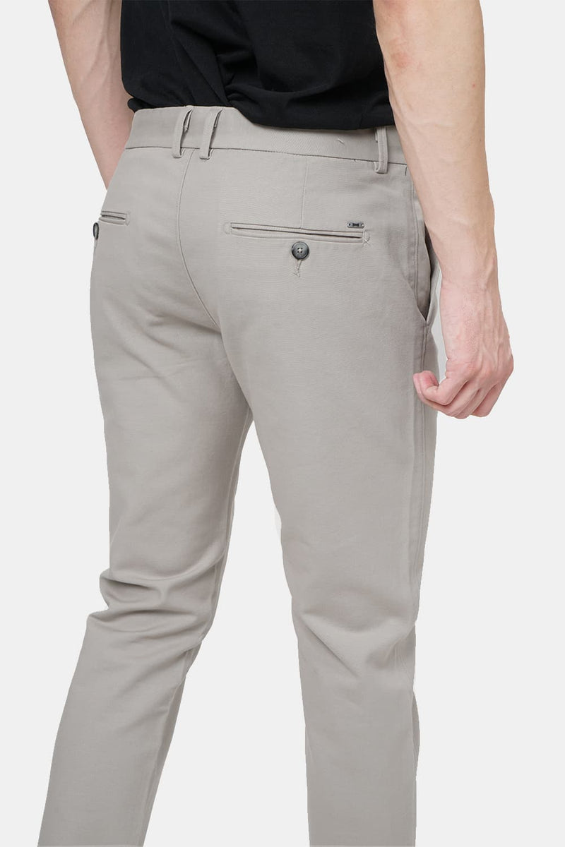 BASICS TAPERED FIT STRETCH TROUSER