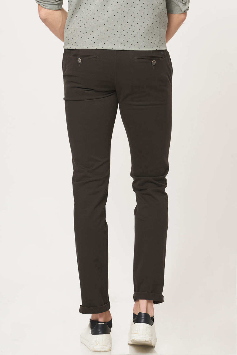 BASICS TAPERED FIT STRETCH TROUSER