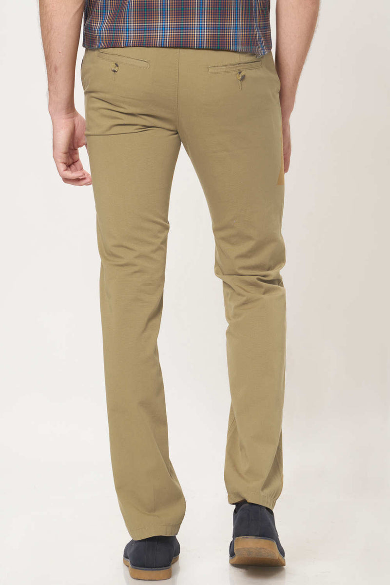 BASICS SLIM FIT COTTON TROUSER