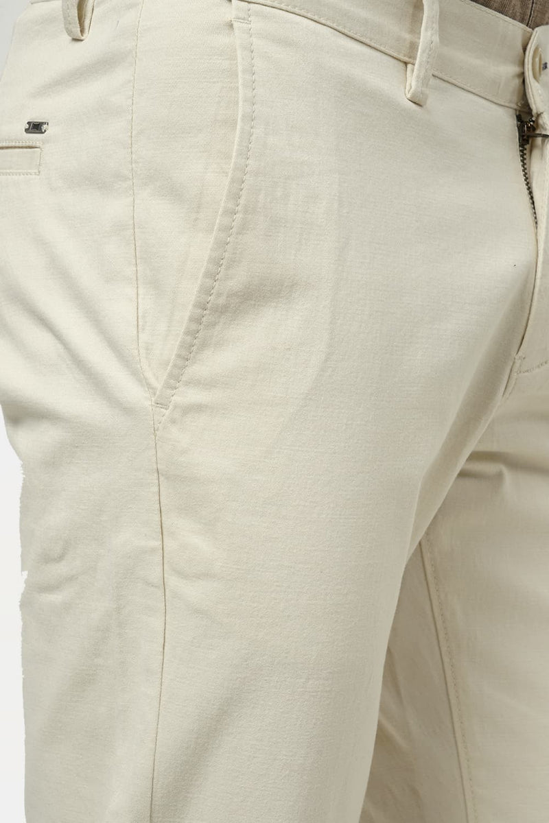 BASICS TAPERED FIT STRETCH TROUSER