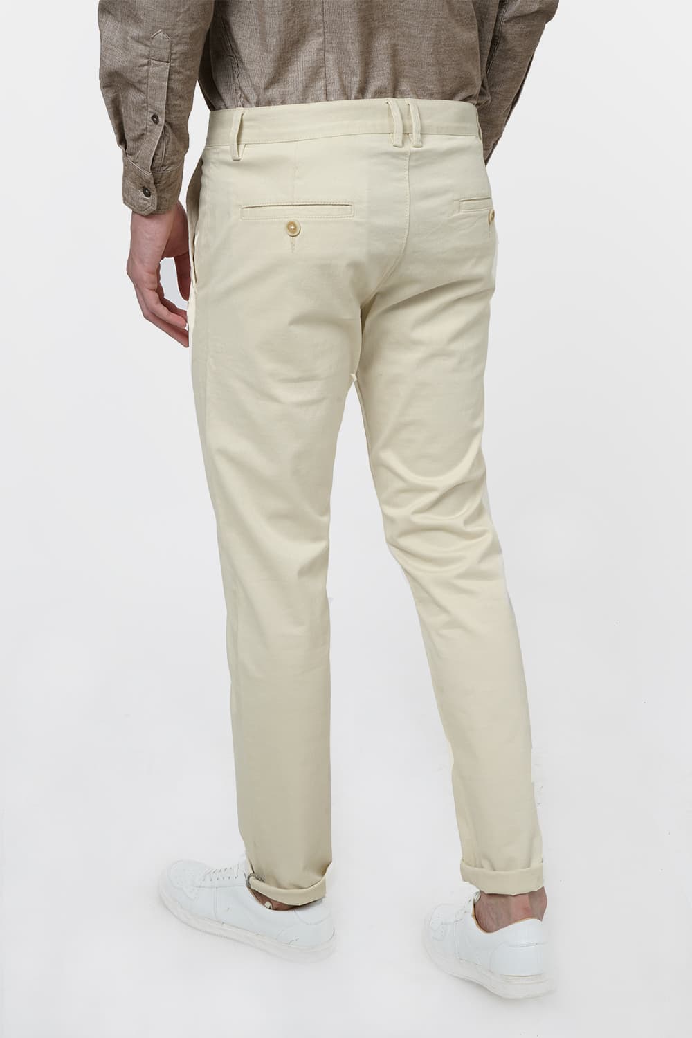 BASICS TAPERED FIT STRETCH TROUSER