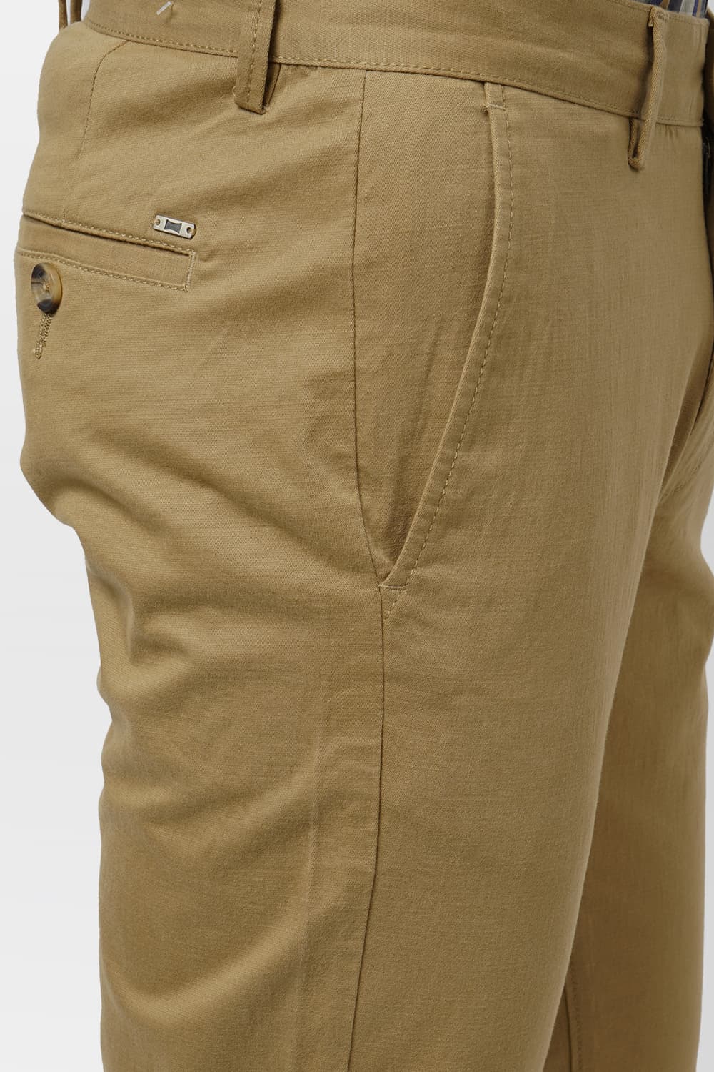 BASICS TAPERED FIT STRETCH TROUSER