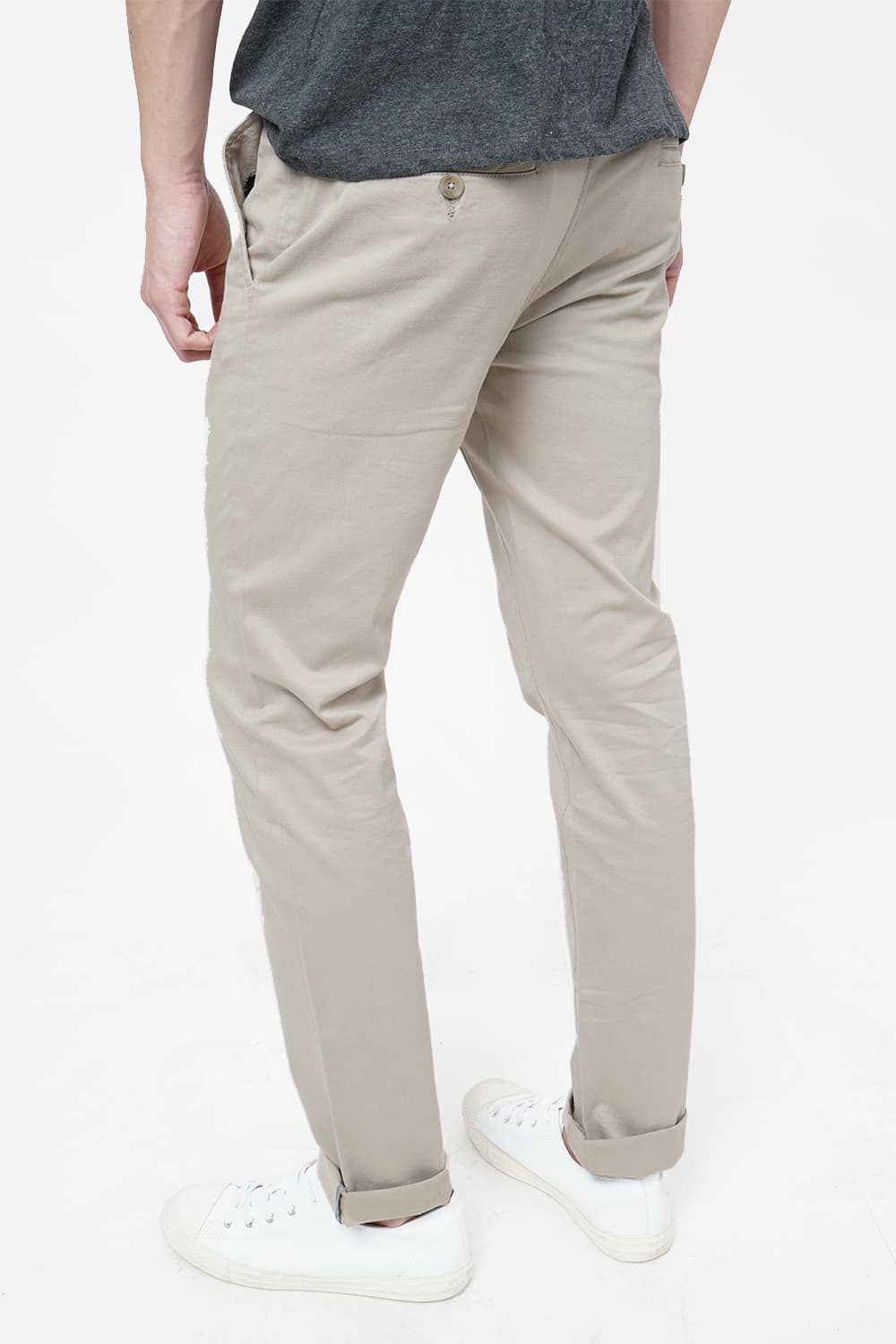 BASICS TAPERED FIT STRETCH TROUSER