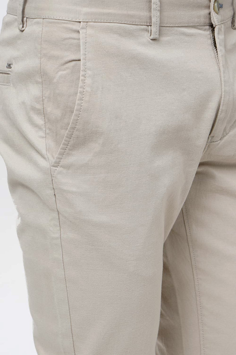 BASICS TAPERED FIT STRETCH TROUSER