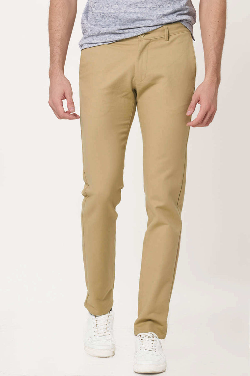 BASICS SLIM FIT STRETCH TROUSER