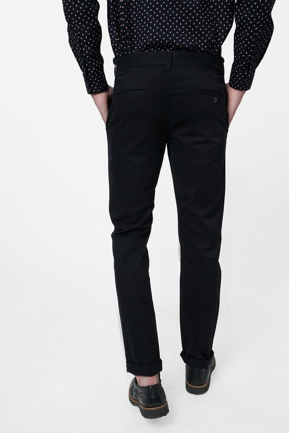 BASICS SLIM FIT STRETCH TROUSER