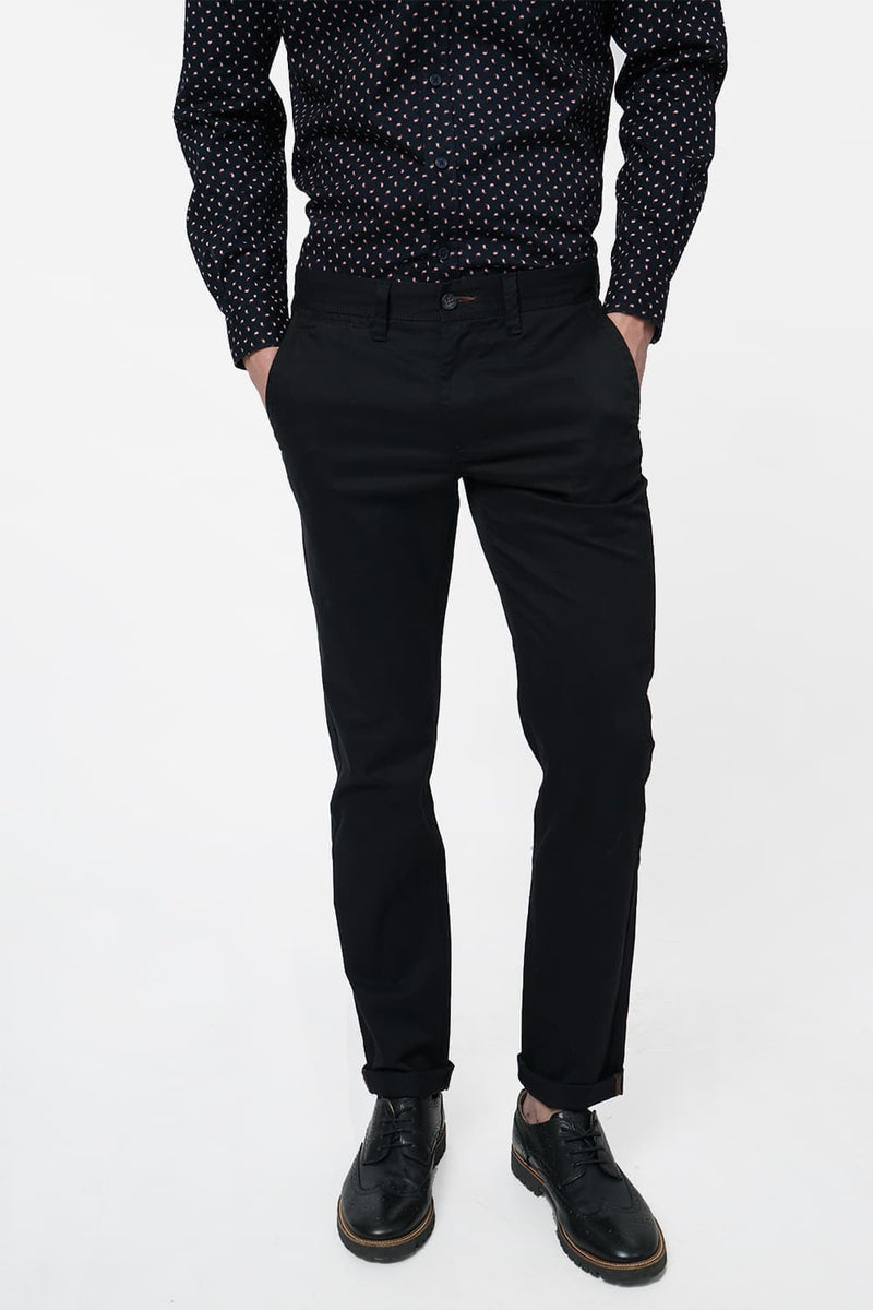 BASICS SLIM FIT STRETCH TROUSER