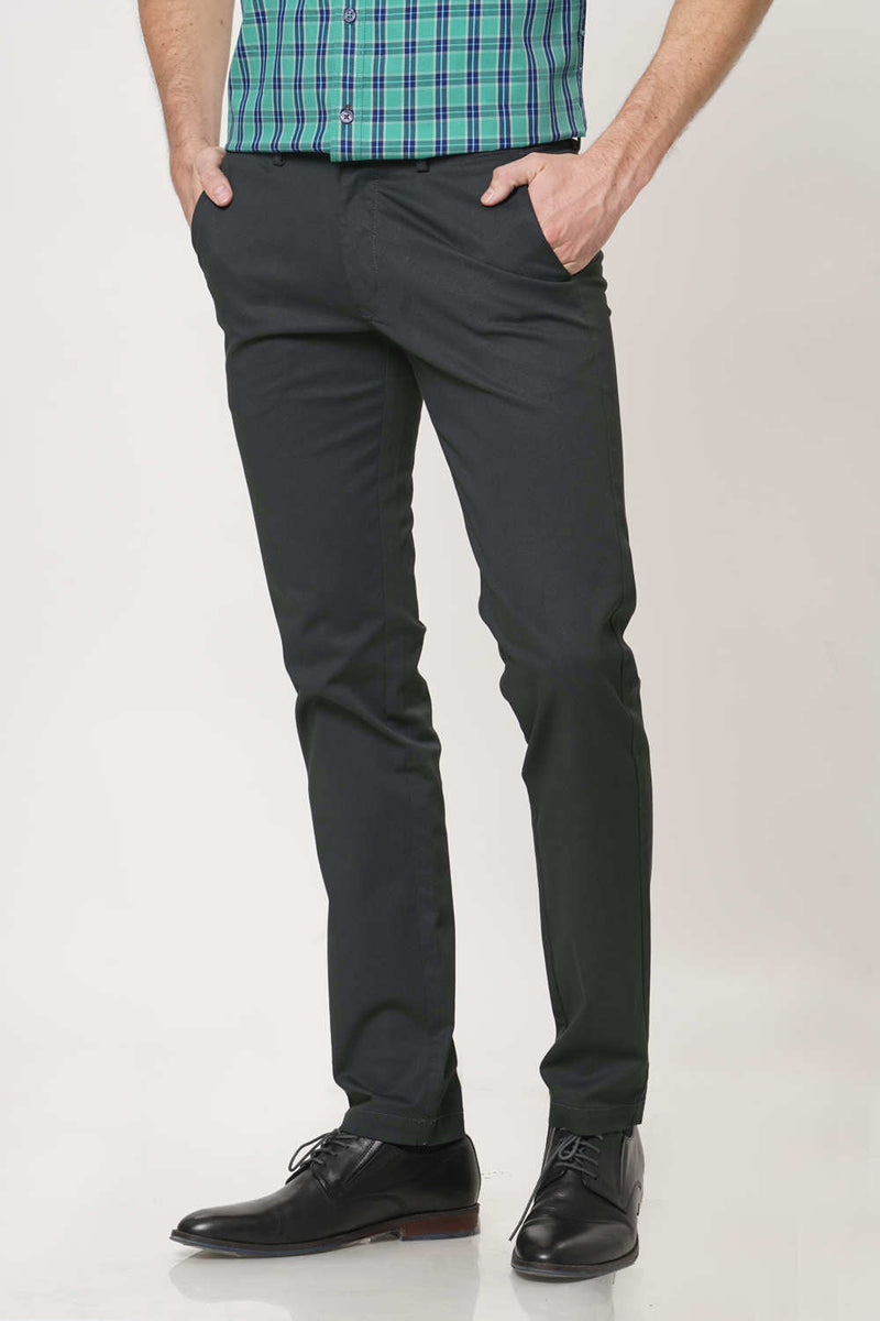 BASICS SLIM FIT STRETCH TROUSER