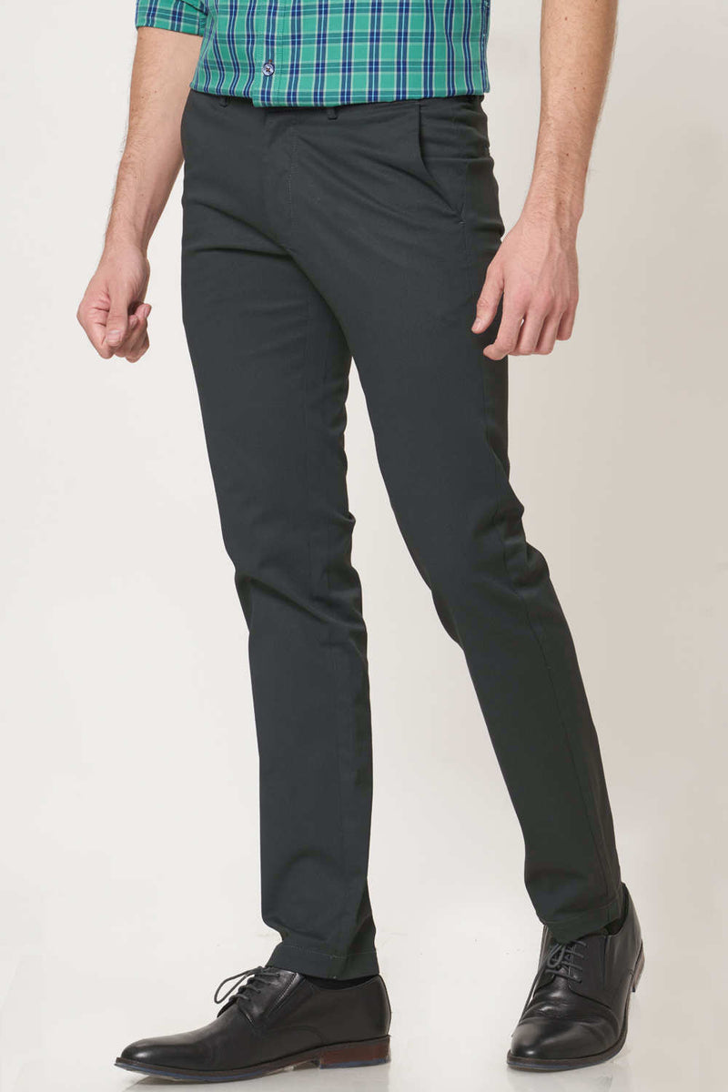 BASICS SLIM FIT STRETCH TROUSER