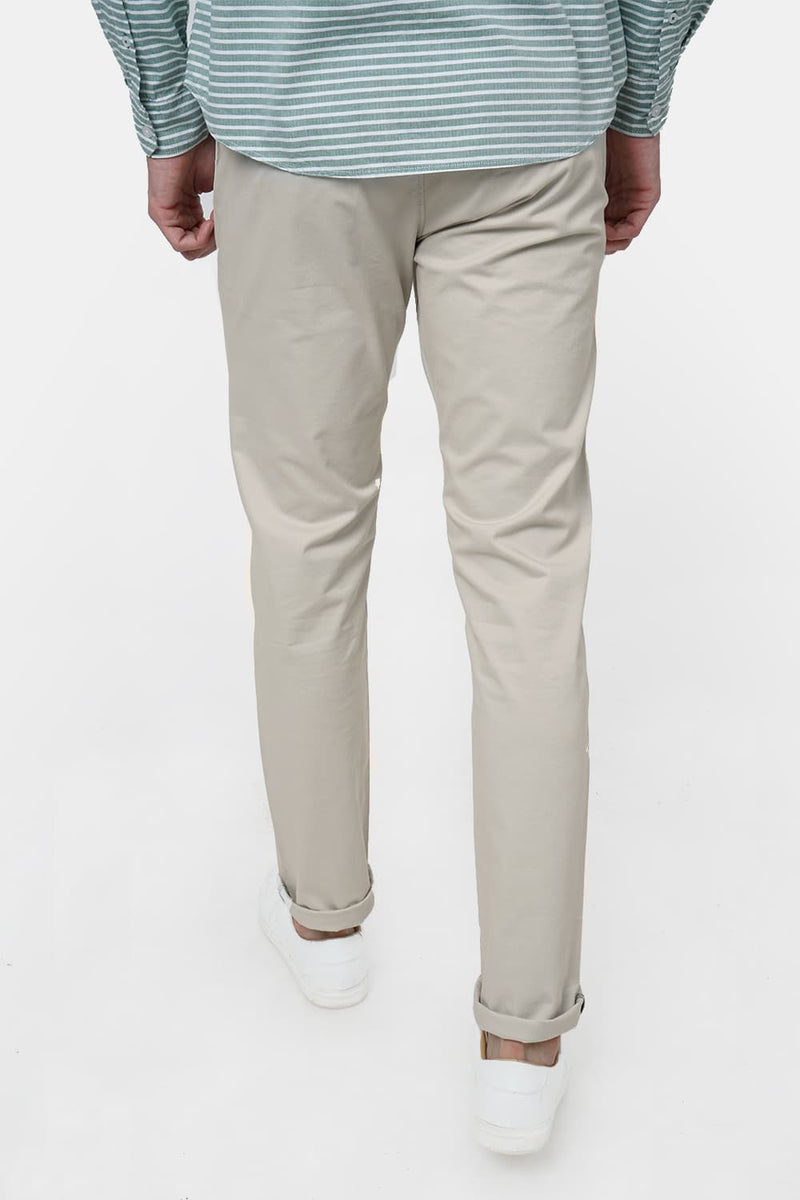 BASICS SLIM FIT STRETCH TROUSER