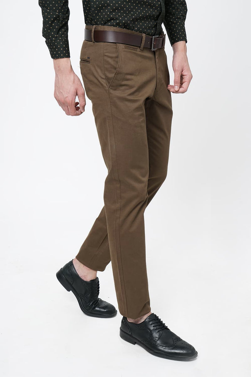 BASICS SLIM FIT STRETCH TROUSER