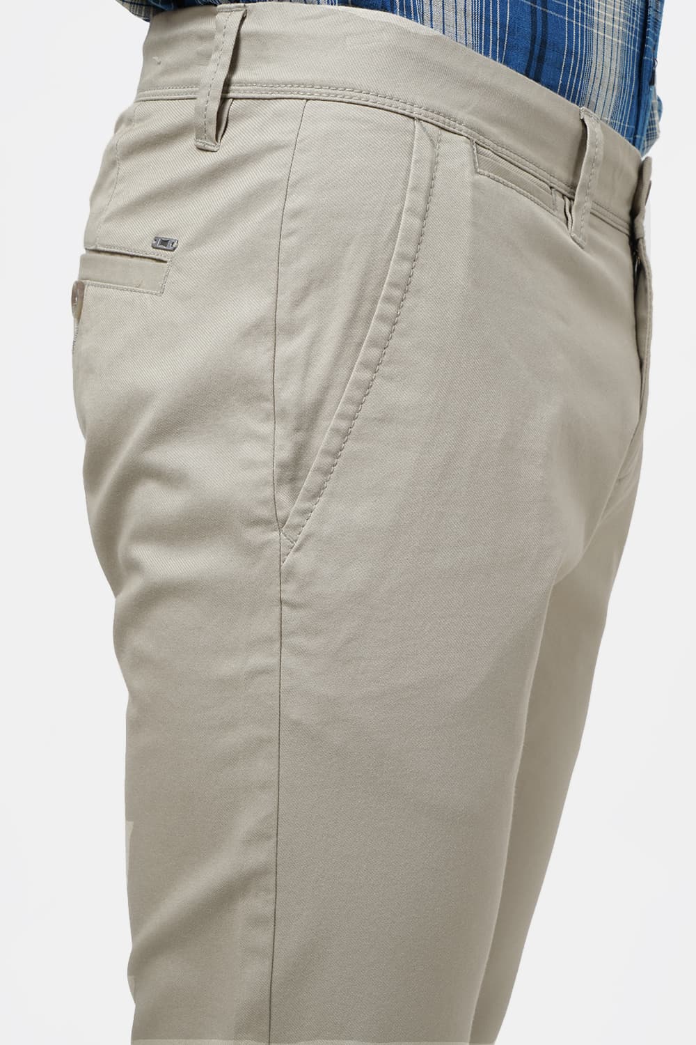 BASICS TAPERED FIT STRETCH TROUSER