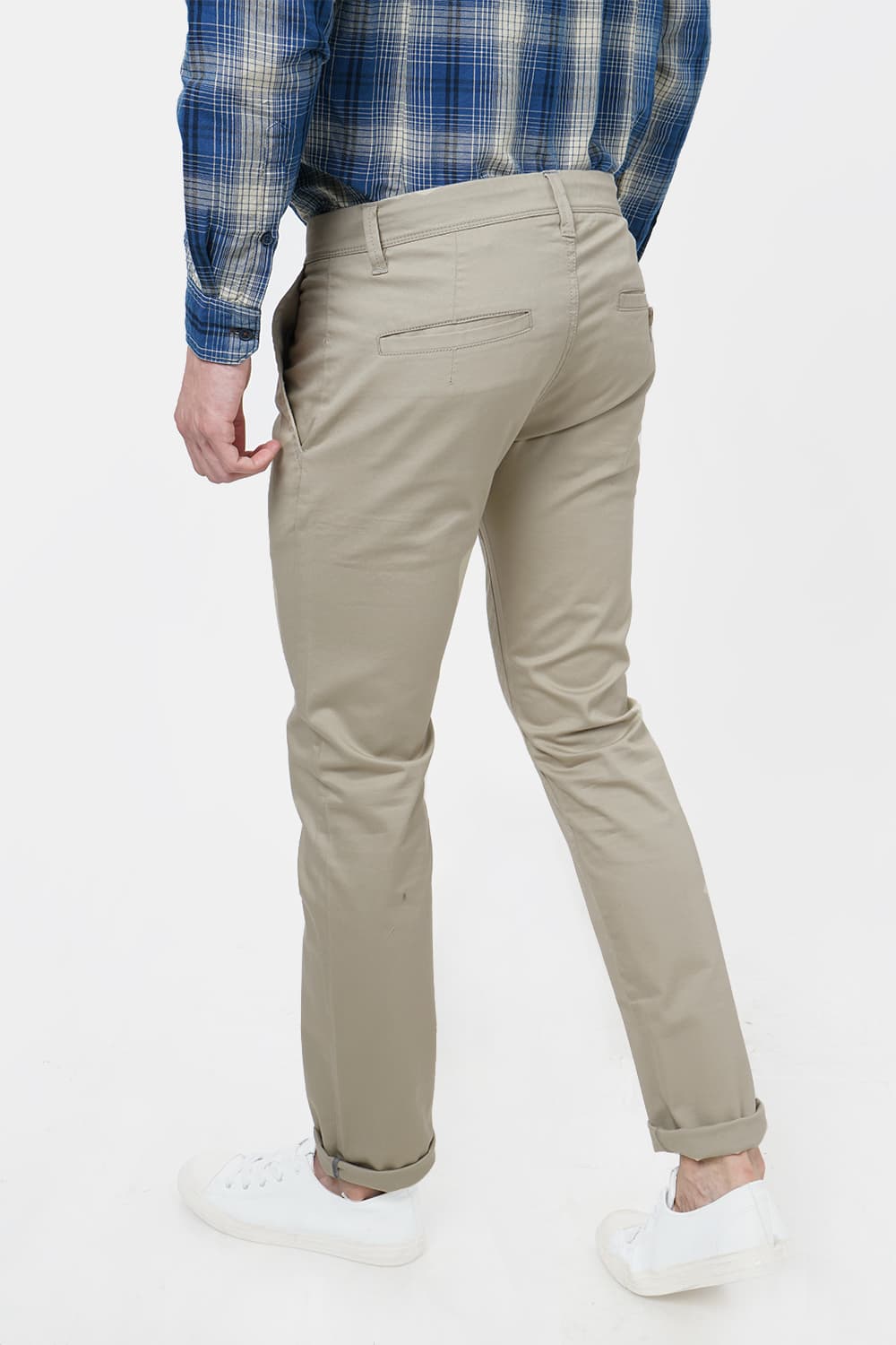 BASICS TAPERED FIT STRETCH TROUSER