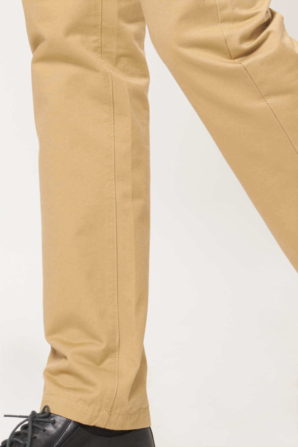 BASICS TAPERED FIT COTTON TROUSER