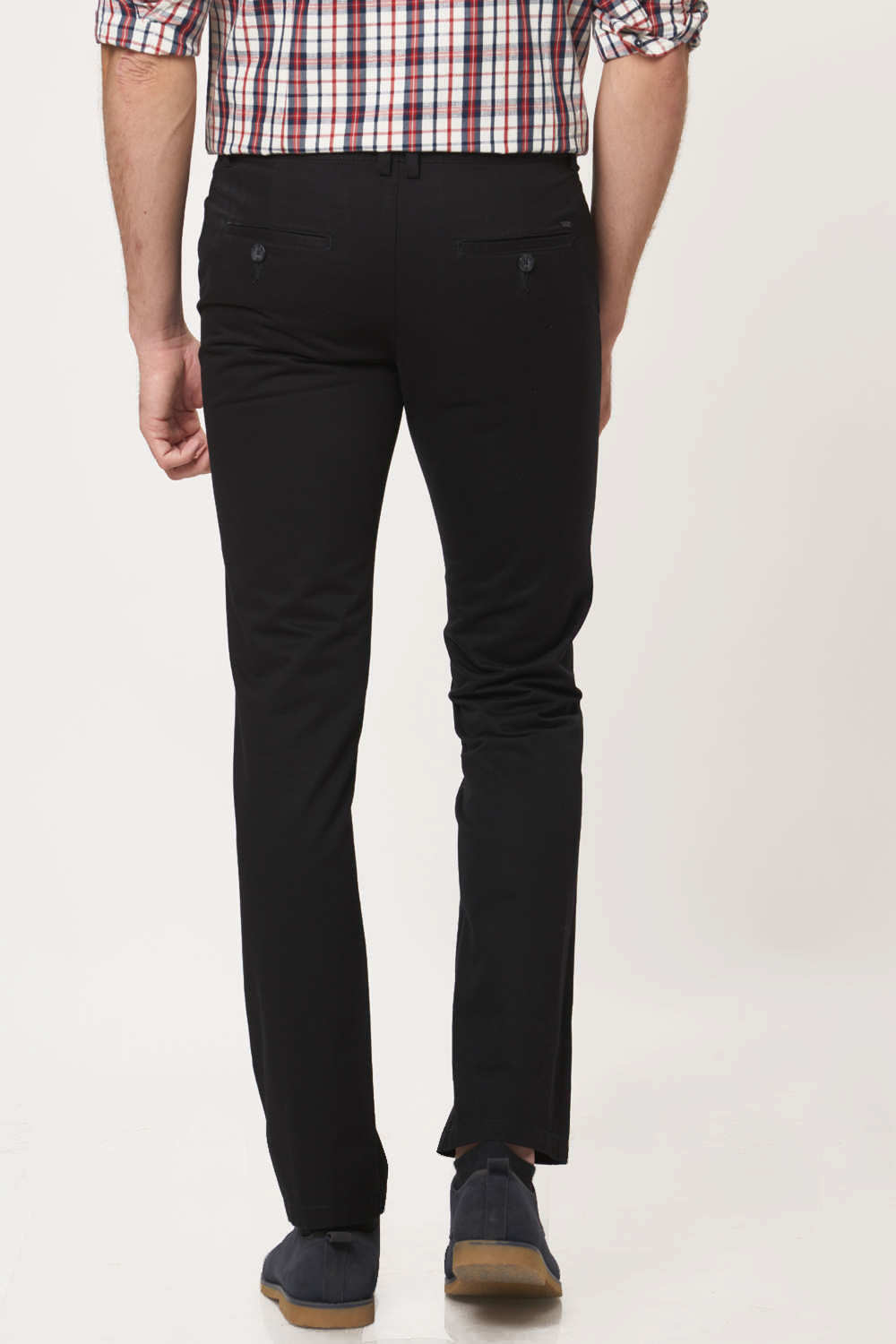 BASICS TAPERED FIT COTTON TROUSER