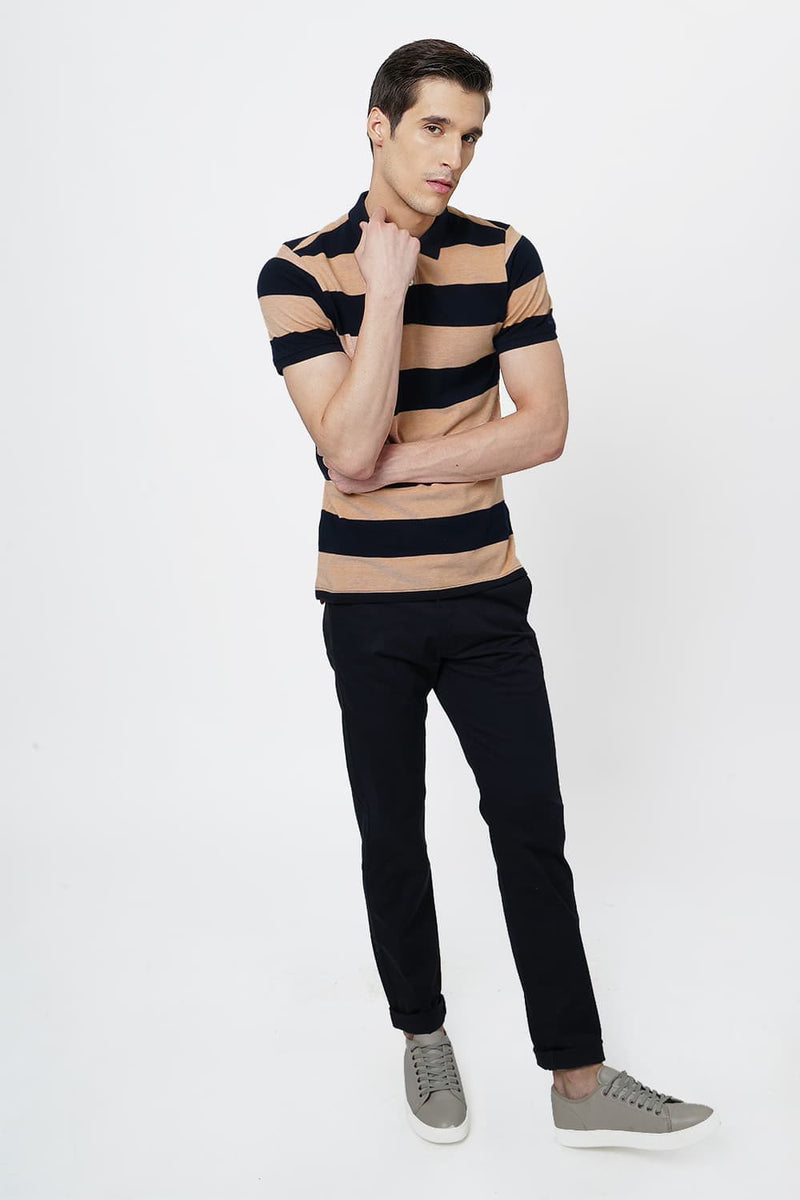 BASICS SLIM FIT STRETCH TROUSER