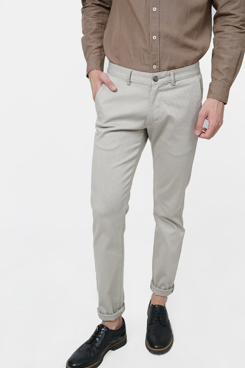 BASICS SLIM FIT STRETCH TROUSER