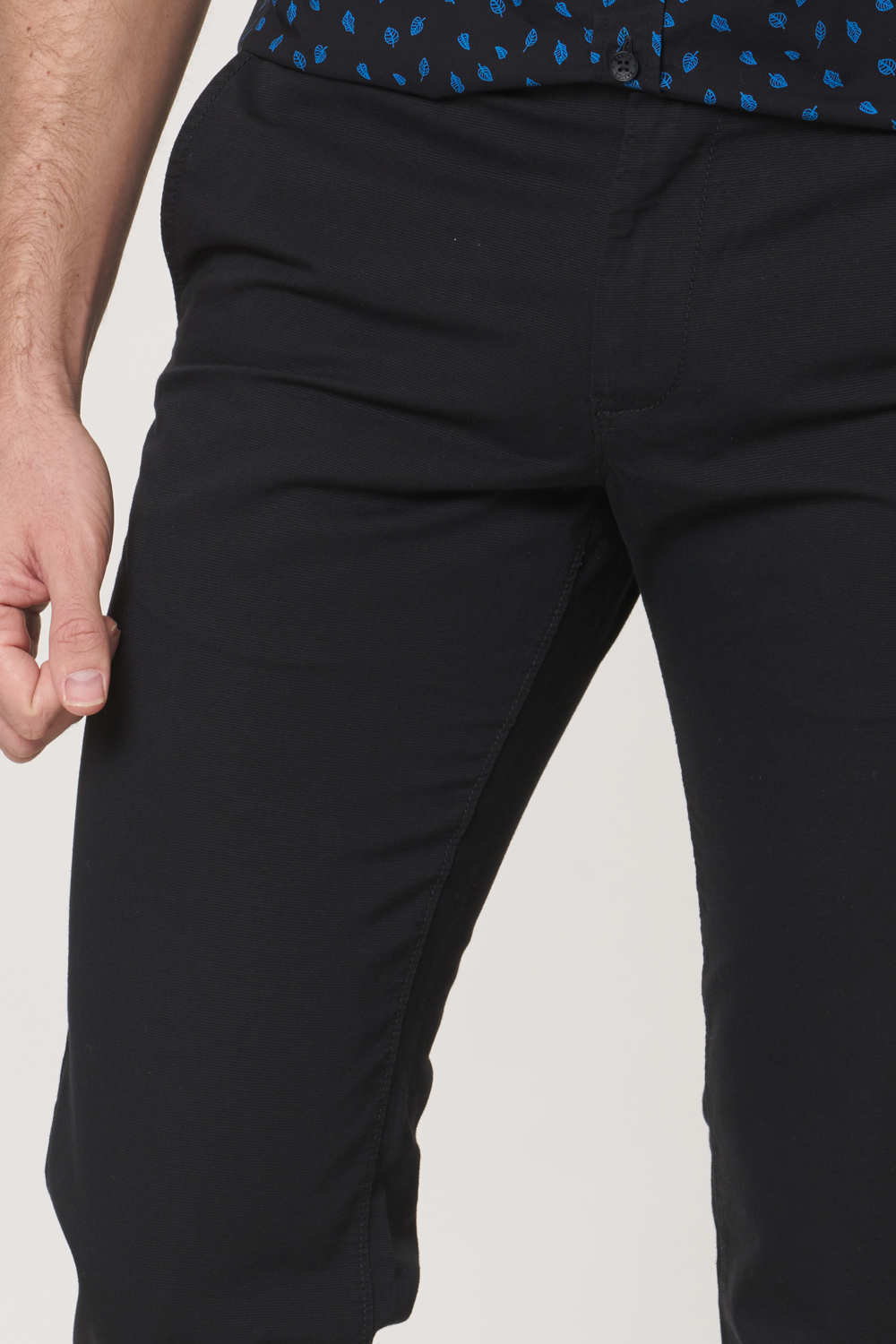 BASICS TAPERED FIT COTTON TROUSER