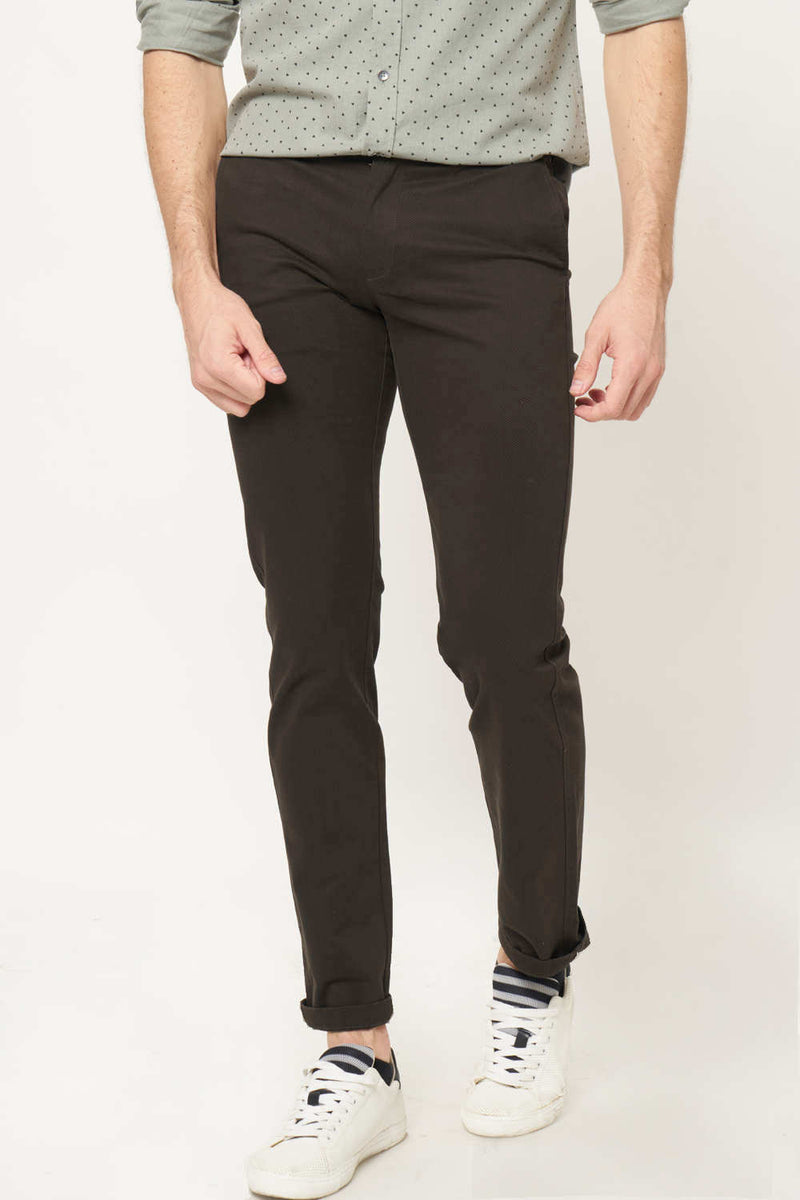 BASICS SLIM FIT STRETCH TROUSER