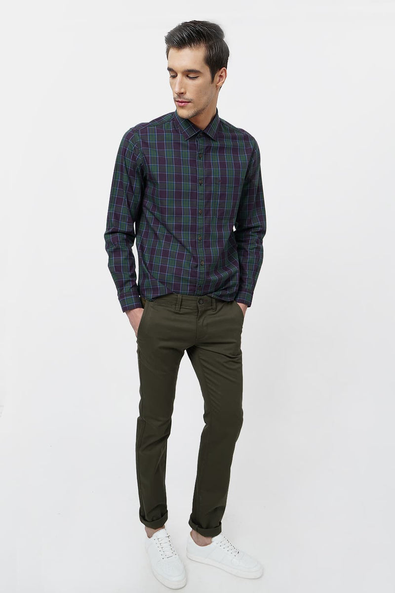 BASICS SLIM FIT STRETCH TROUSER