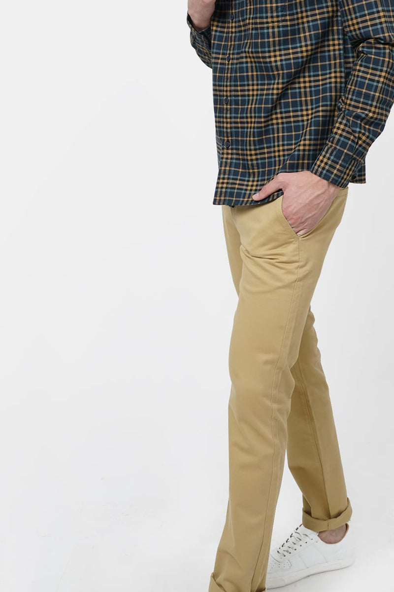 BASICS SLIM FIT STRETCH TROUSER