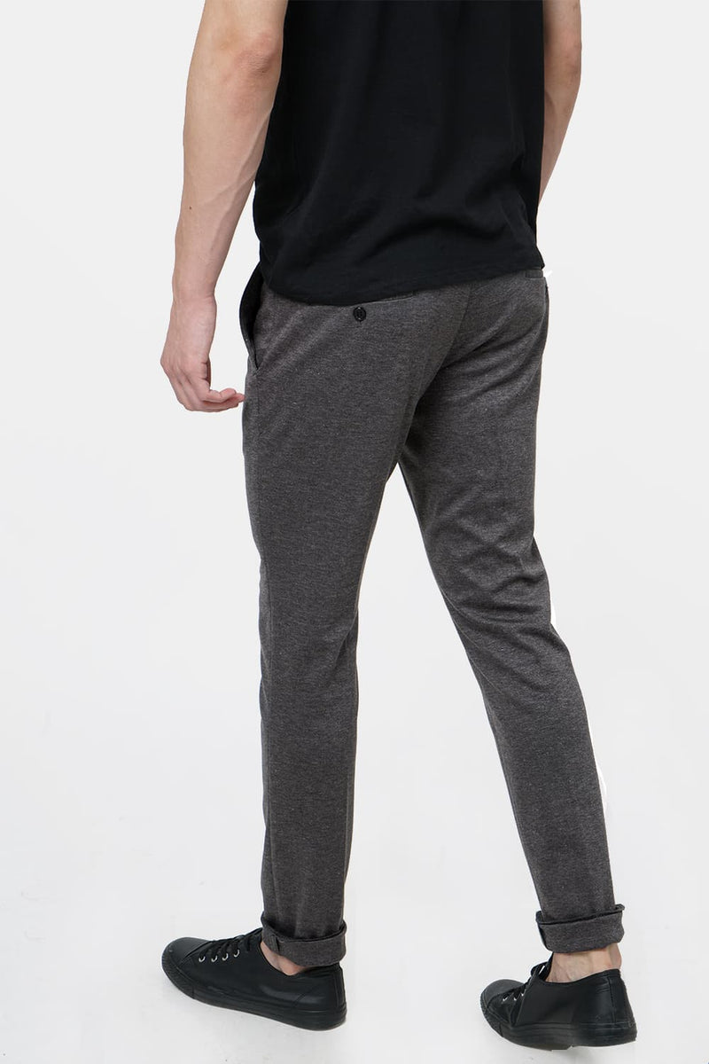 BASICS TAPERED FIT KNITTED TROUSER