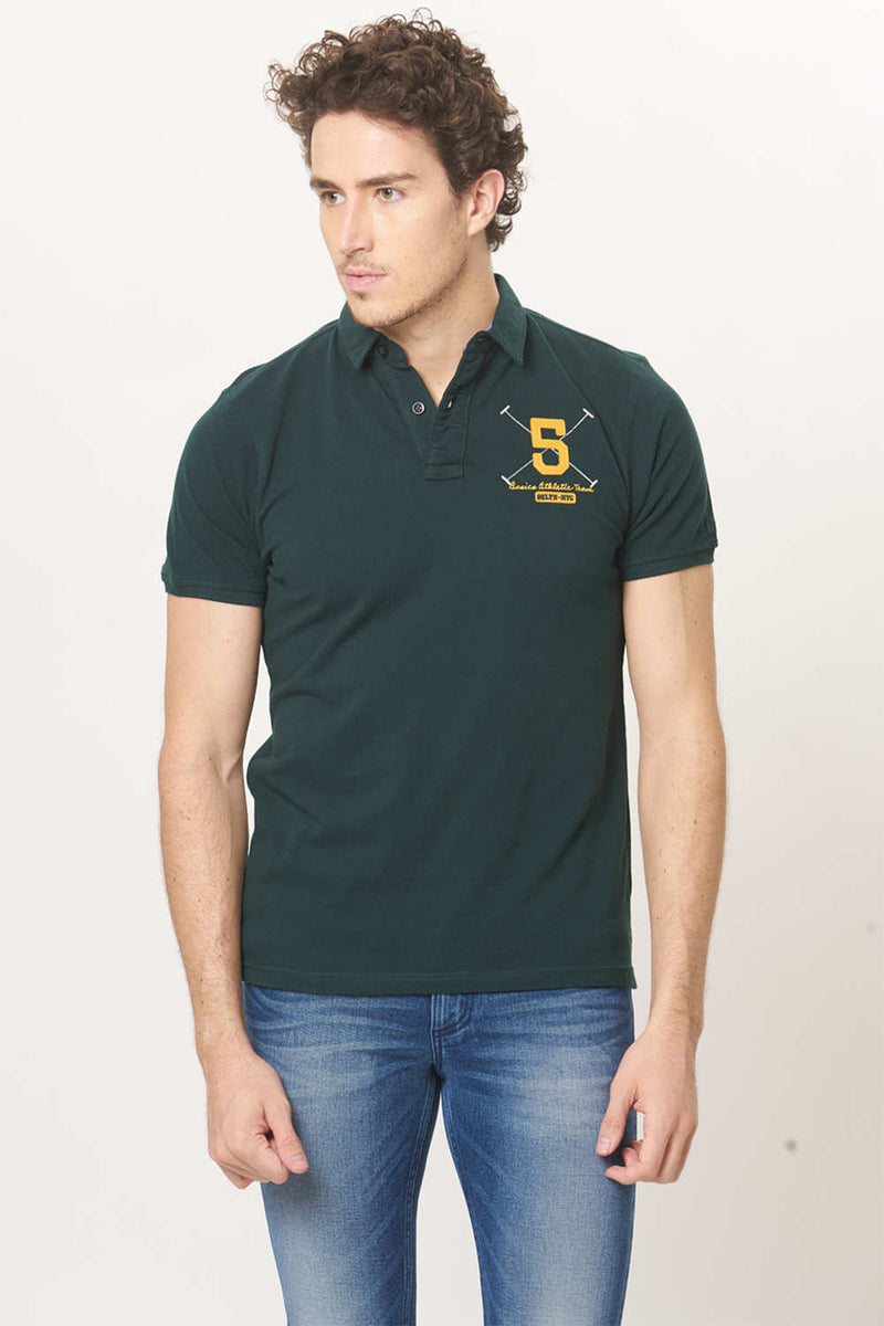 BASICS MUSCLE FIT POLO T.SHIRT