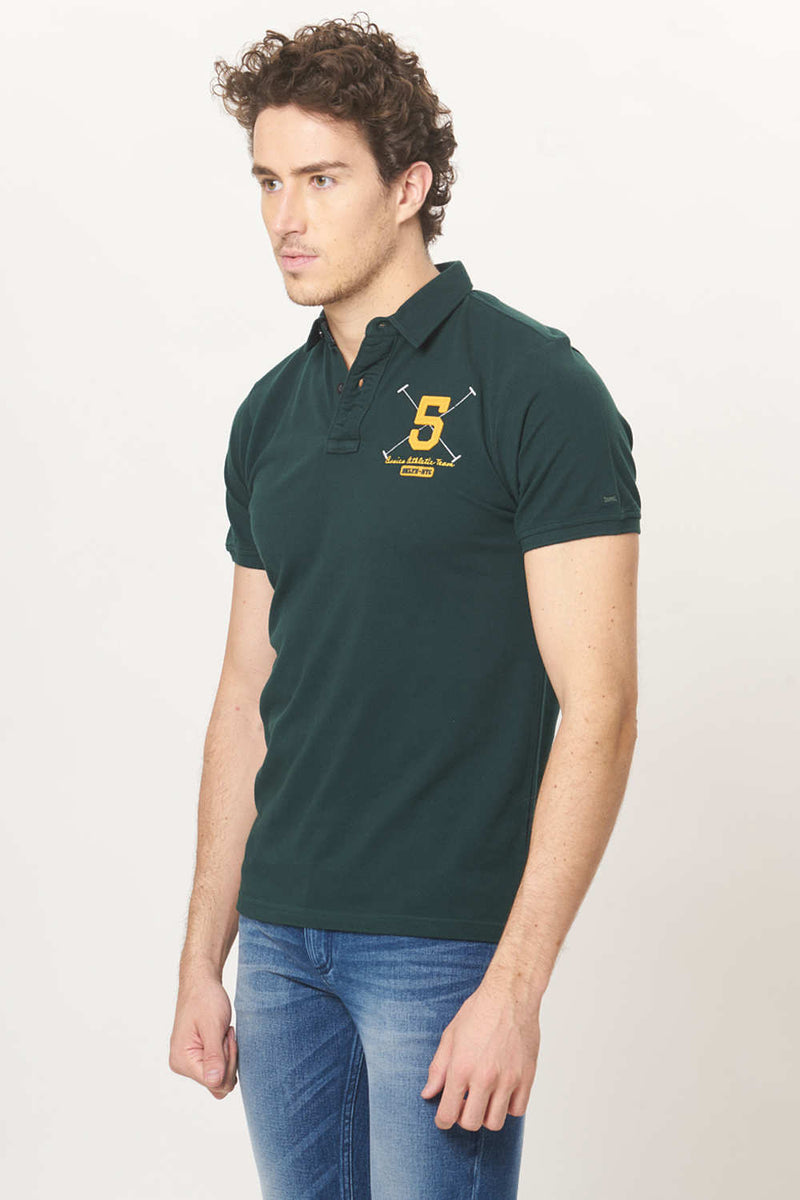 BASICS MUSCLE FIT POLO T.SHIRT