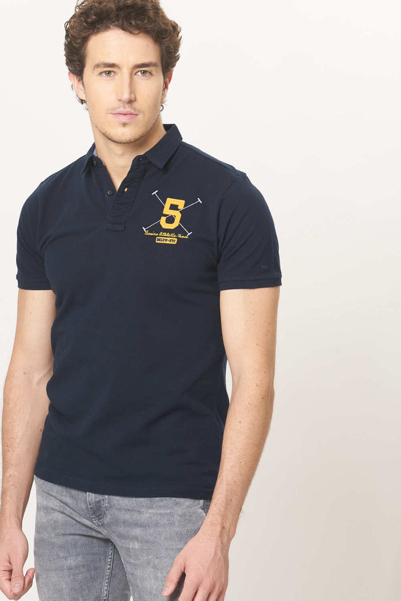 BASICS MUSCLE FIT POLO T.SHIRT