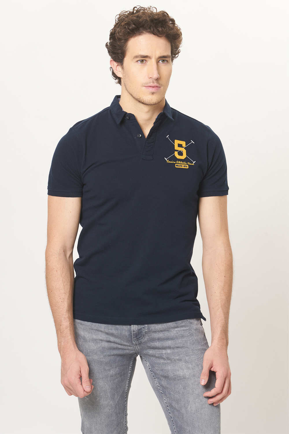 BASICS MUSCLE FIT POLO T.SHIRT