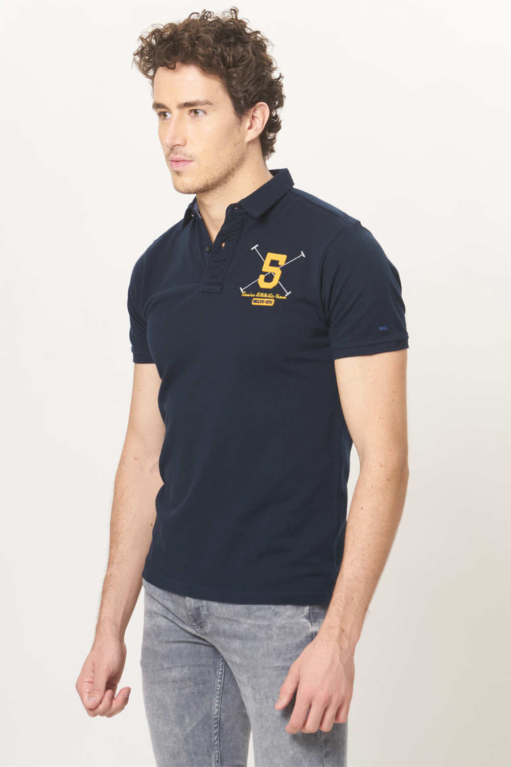 BASICS MUSCLE FIT POLO T.SHIRT