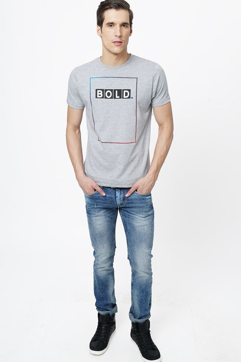 BASICS MUSCLE FIT CREW NECK T.SHIRT