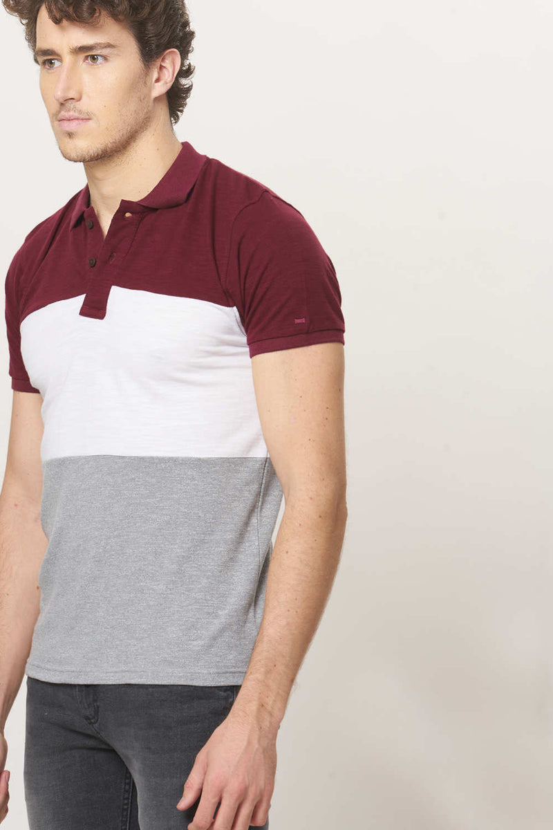 BASICS MUSCLE FIT POLO T.SHIRT