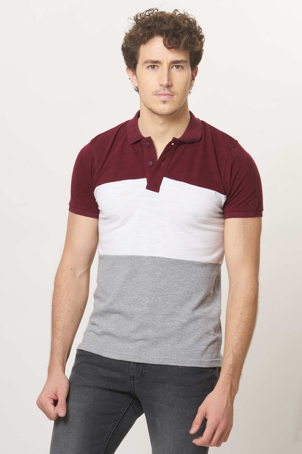 BASICS MUSCLE FIT POLO T.SHIRT