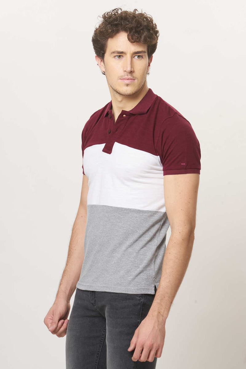 BASICS MUSCLE FIT POLO T.SHIRT