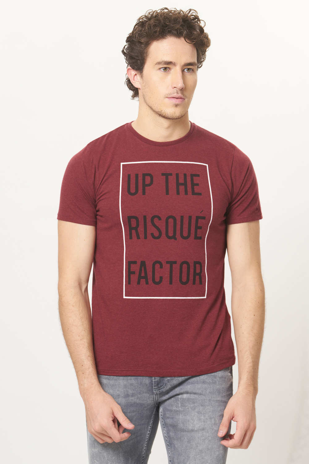 BASICS MUSCLE FIT CREW NECK T.SHIRT