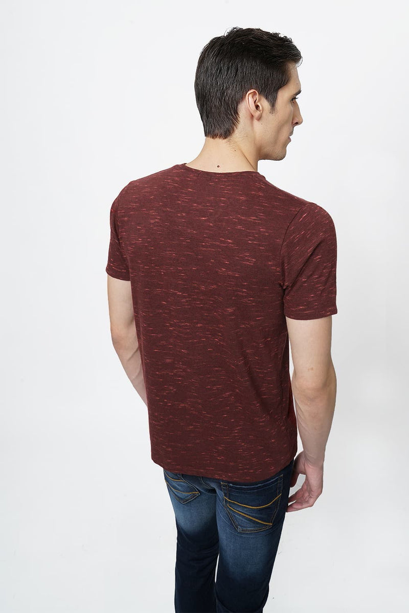 BASICS MUSCLE FIT V NECK T.SHIRT