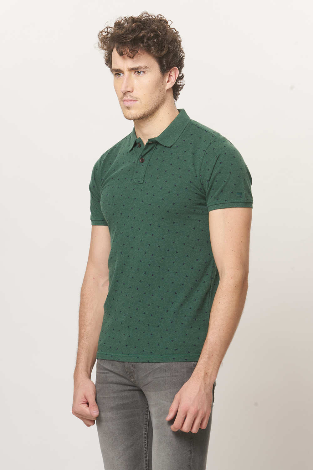 BASICS MUSCLE FIT POLO T.SHIRT