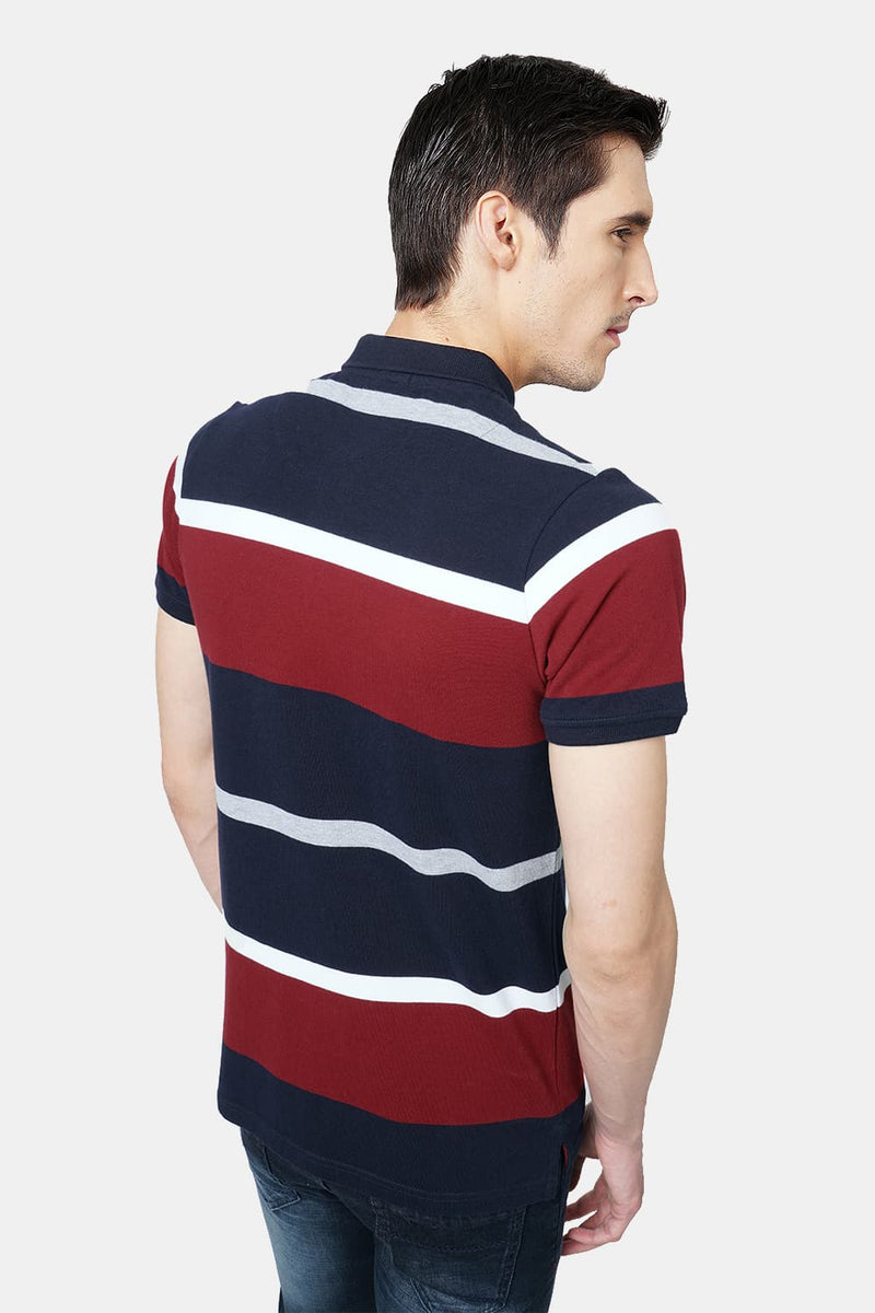 BASICS MUSCLE FIT POLO T.SHIRT