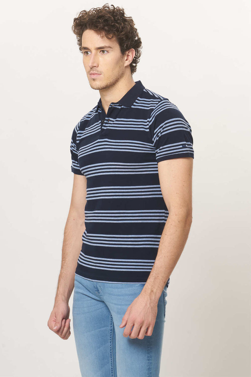 BASICS MUSCLE FIT POLO T.SHIRT