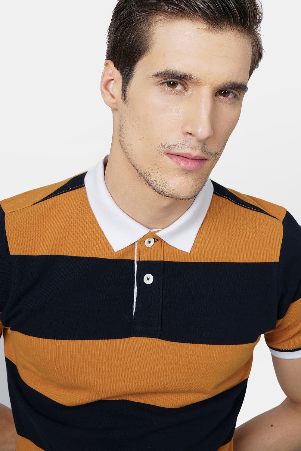 BASICS MUSCLE FIT POLO T.SHIRT