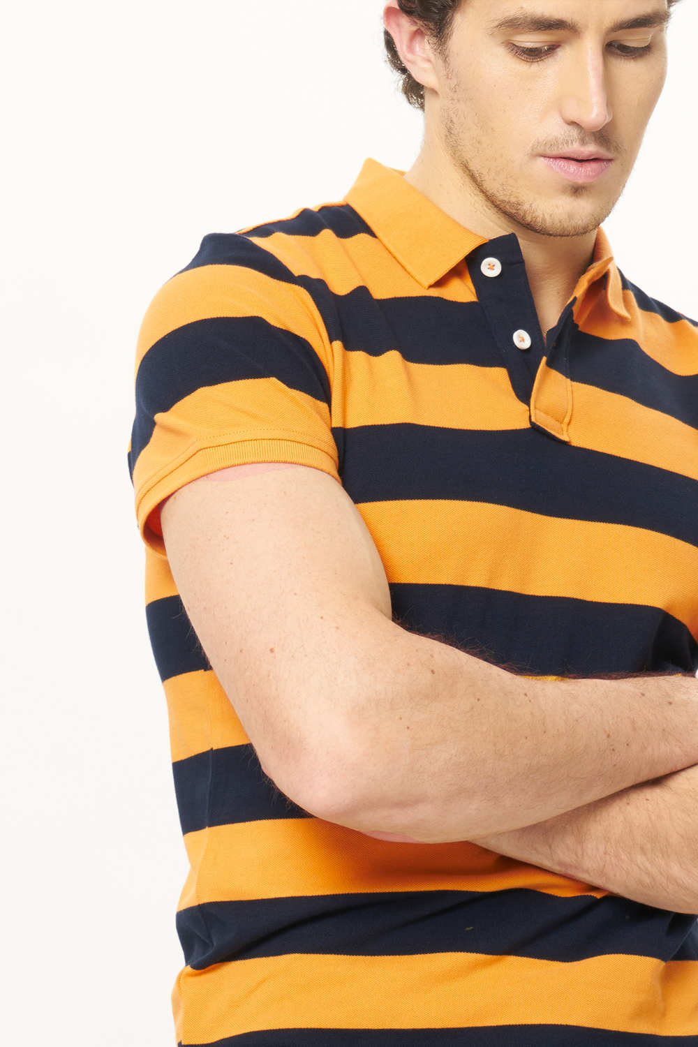 BASICS MUSCLE FIT POLO T.SHIRT