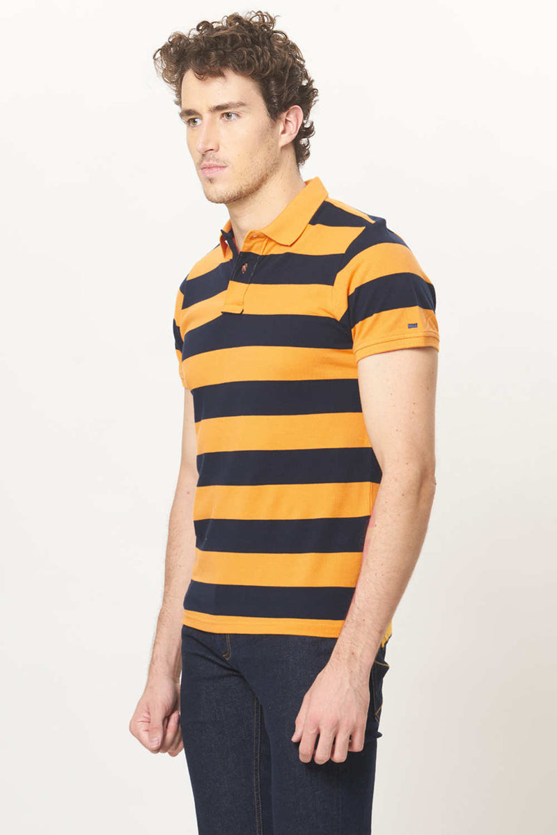 BASICS MUSCLE FIT POLO T.SHIRT