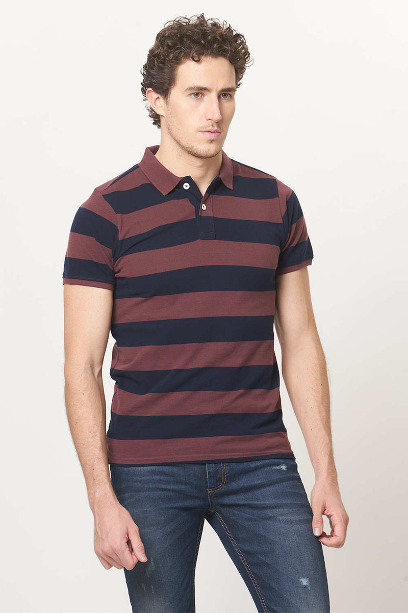 BASICS MUSCLE FIT POLO T.SHIRT