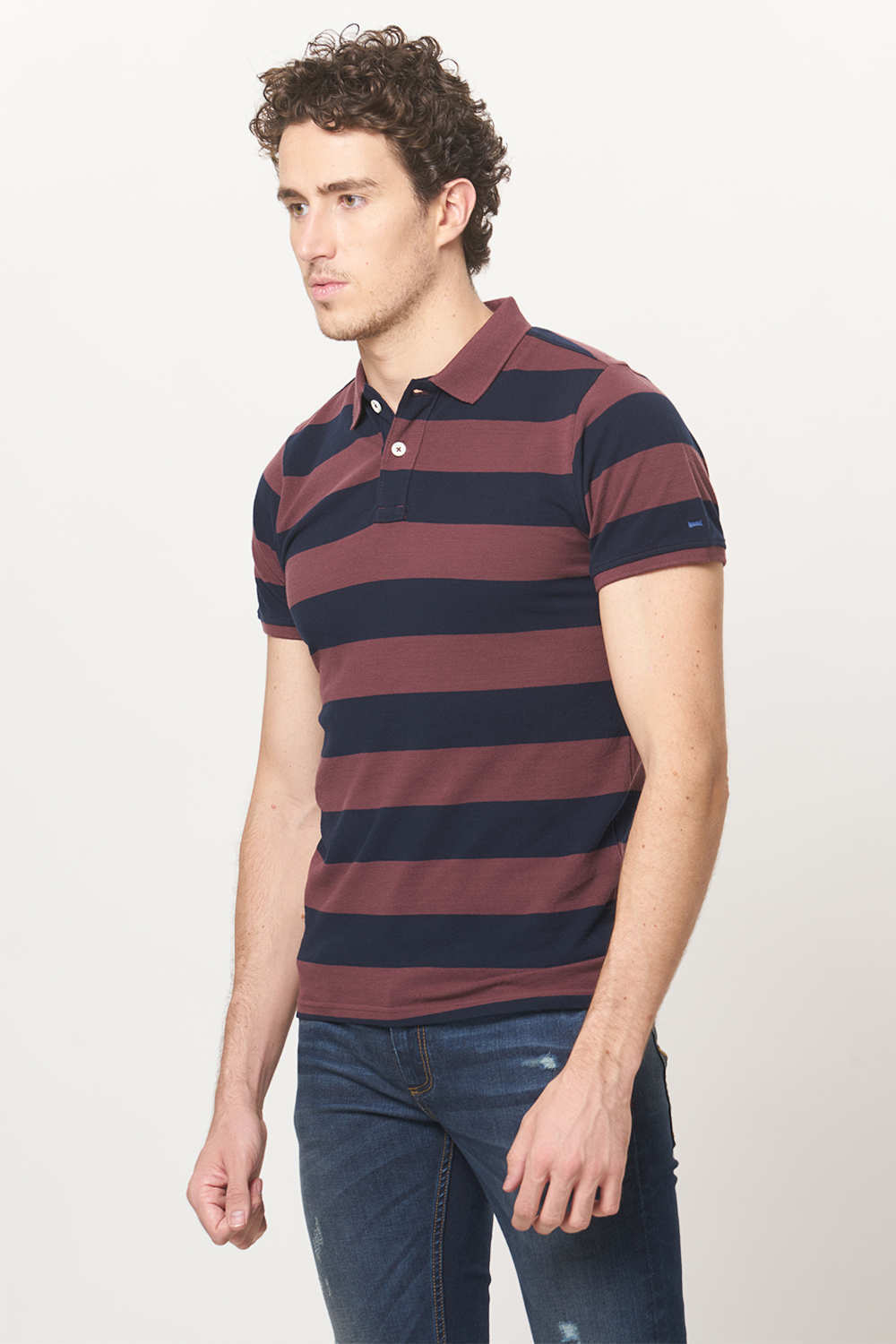 BASICS MUSCLE FIT POLO T.SHIRT