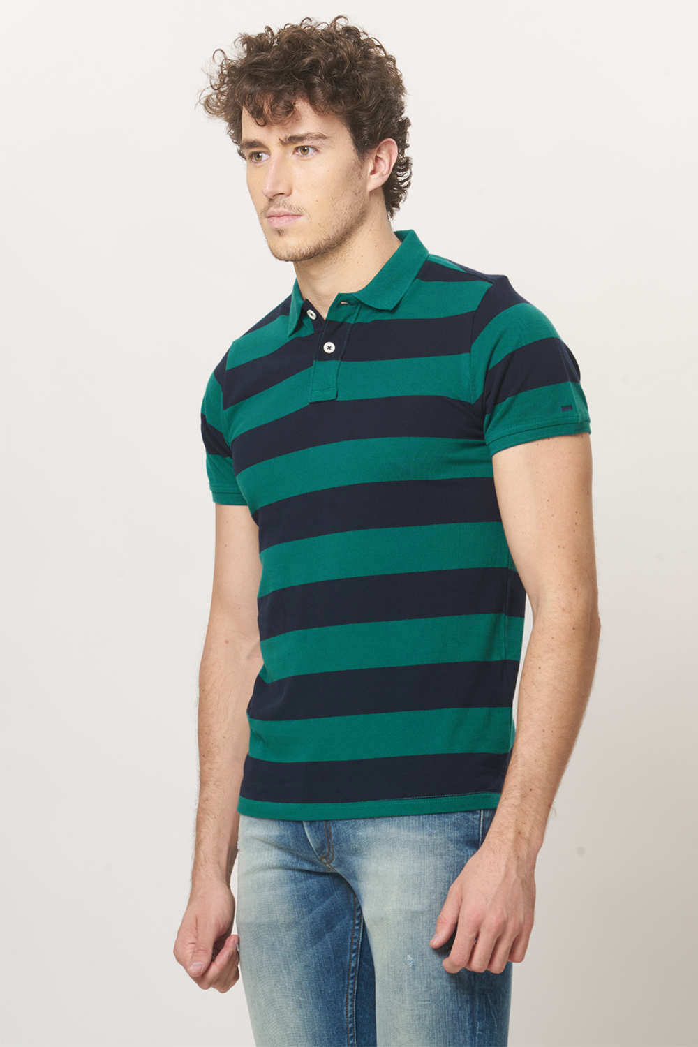 BASICS MUSCLE FIT POLO T.SHIRT