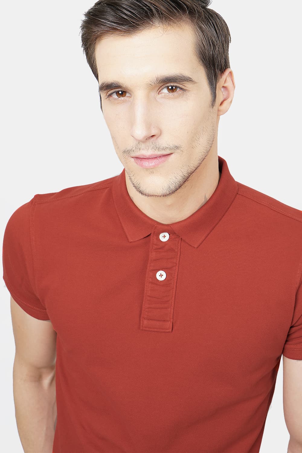 BASICS MUSCLE FIT POLO T.SHIRT