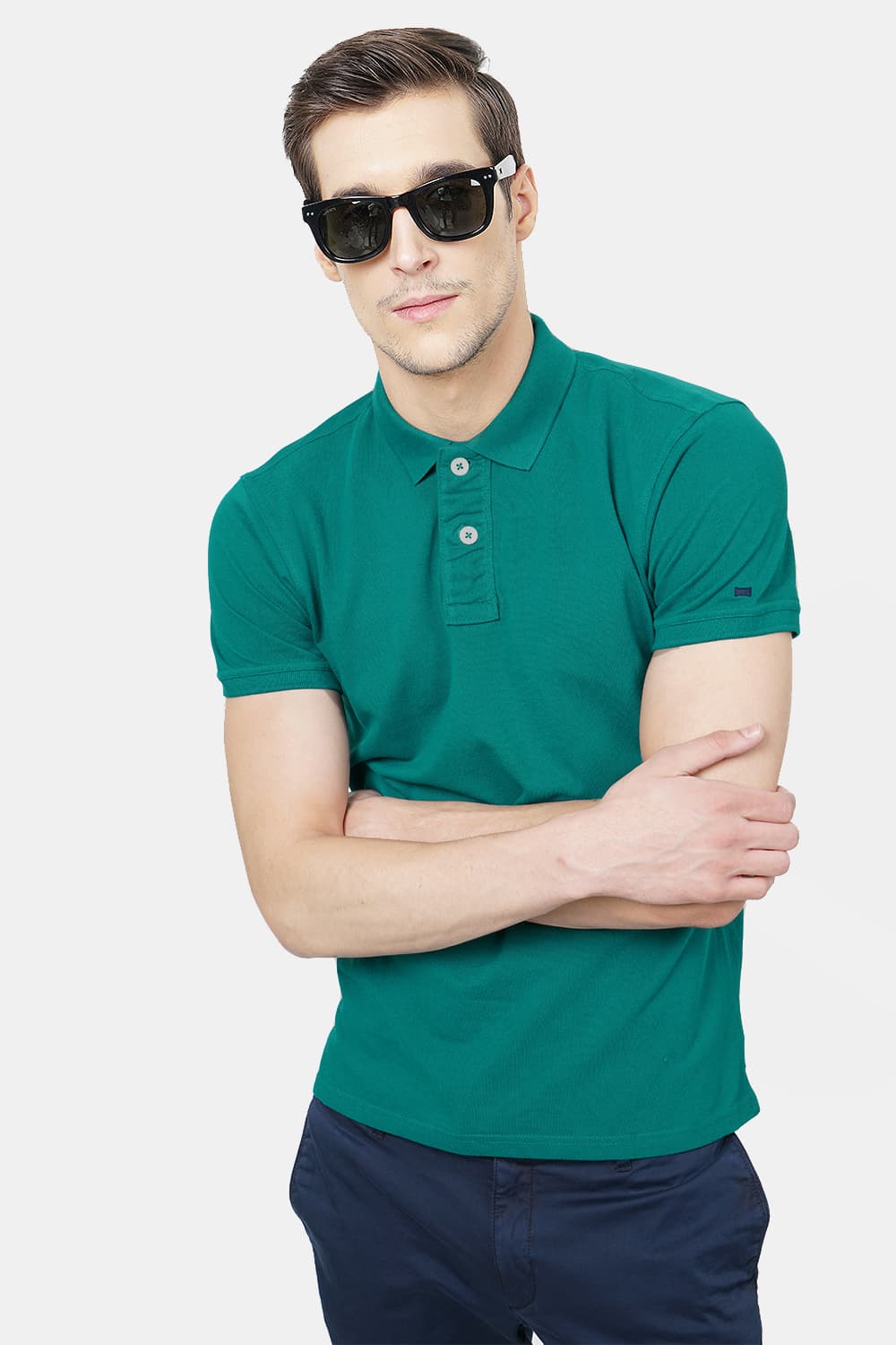 BASICS MUSCLE FIT POLO T.SHIRT